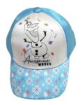 GORRO CON VISERA DE OLAF COLOR CELESTE
