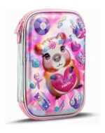 CARTUCHERA FOOTY CAPYBARA LILA DESPLEGABLE CON UTILES - Imagen 3