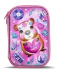 CARTUCHERA FOOTY CAPYBARA ROSA DESPLEGABLE CON UTILES