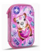 CARTUCHERA FOOTY CAPYBARA ROSA DESPLEGABLE CON UTILES - Imagen 2