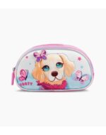 CARTUCHERA FOOTY CIERRES PERRITO DOGGIE LOVE ROSA