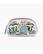CARTUCHERA FOOTY DOBLE CIERRE STREET CONEJO GRIS