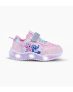 ZAPATILLAS FOOTY PLUS STITCH ROSA LUCES AL PISAR (25-30)