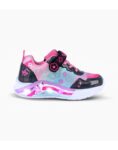 ZAPATILLAS FOOTY UNICORNIO GLOW FLY NEGRO CON LUZ AL PISAR (27-34)