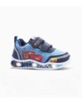ZAPATILLAS FOOTY PLUS CARS ADVENTURE AZUL CON LUZ AL PISAR (23-28)