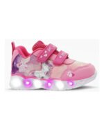 ZAPATILLAS FOOTY MINI UNICORNIO FUCSIA VELCRO LUZ AL PISAR (22-26)
