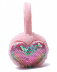 OREJERA LENTEJUELA ROSA CORAZON