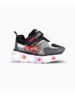 ZAPATILLAS FOOTY MINI CARS RACE ROJO CON LUZ AL PISAR (22-26)