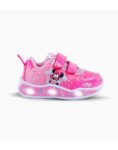 ZAPATILLAS FOOTY PLUS MINNIE COOL ROSA CON LUCES AL PISAR (22-26)
