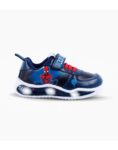 ZAPATILLAS FOOTY PLUS SPIDERMAN SUPER HERO AZUL LUCES AL PISAR (25-30)