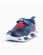 ZAPATILLAS FOOTY PLUS SPIDERMAN SUPER HERO AZUL LUCES AL PISAR (25-30) - Imagen 2