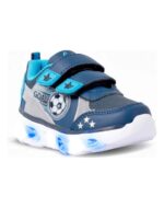 ZAPATILLAS FOOTY GOL PELOTA AZUL CON LUZ AL PISAR (28-36) - Imagen 2