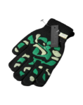 GUANTES NEGROS C/ VERDE OSCURO