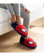 PANTUFLAS FOOTY SPIDERMAN GRID AZUL (25-36) - Imagen 3
