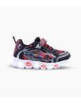 ZAPATILLAS FOOTY CARS NEGRA CON LUZ AL PISAR (24-30)