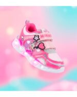 ZAPATILLAS FOOTY MINNIE STAR FUCSIA CON LUZ AL PISAR (22-26) - Imagen 3