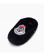 PANTUFLAS FOOTY MARGARITA NEGRO (25-36)