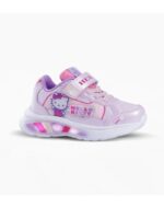 ZAPATILLAS FOOTY HELLO KITTY LILA CON LUZ AL PISAR (25-30)