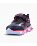 ZAPATILLAS FOOTY SPIDERMAN NEW NEGRO CON LUCES AL PISAR (26-32) - Imagen 2