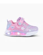 ZAPATILLAS FOOTY DIAMANTE ROSA CON LUZ AL PISAR (27-34)