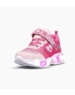 ZAPATILLAS FOOTY LOVE CORAZON MUSIC ROSA CON LUZ AL PISAR (28-34) - Imagen 2