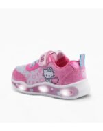 ZAPATILLAS FOOTY PLUS HELLO KITTY LITTLE FUCSIA LUCES AL PISAR (25-30) - Imagen 2