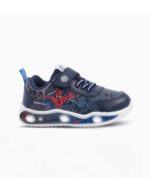 ZAPATILLAS FOOTY PLUS SPIDER POWER AZUL LUCES AL PISAR (25-30)