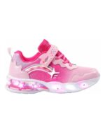 ZAPATILLAS FOOTY RAINBOW SHINE ROSA CON LUZ AL PISAR (27-34)