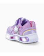 ZAPATILLAS FOOTY PLUS HELLO KITTY HEART LILA LUCES AL PISAR (25-30) - Imagen 2