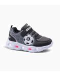 ZAPATILLAS FOOTY GOL STRIKER NEGRO CON LUZ AL PISAR (27-34)
