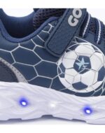 ZAPATILLAS FOOTY GOL STRIKER AZUL CON LUZ AL PISAR (27-34) - Imagen 2