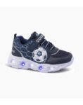 ZAPATILLAS FOOTY GOL STRIKER AZUL CON LUZ AL PISAR (27-34)