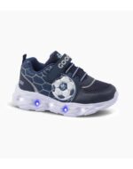 ZAPATILLAS FOOTY GOL STRIKER AZUL CON LUZ AL PISAR (27-34)