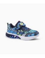 ZAPATILLAS FOOTY DRAGON FIRE AZUL CON LUZ AL PISAR (27-34)