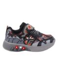 ZAPATILLAS FOOTY DRAGON FIRE NEGRO CON LUZ AL PISAR (27-34)