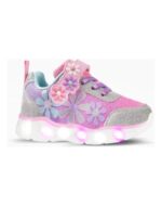 ZAPATILLAS FOOTY MINI FLOWER LILA CON LUZ AL PISAR (22-26)