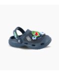 SUECOS DE GOMA CLOGS FOOTY DINOSAURIO AZUL CON LUZ (21-30)
