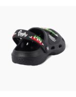 SUECOS DE GOMA CLOGS FOOTY DINOSAURIO NEGRO CON LUZ (21-30) - Imagen 3