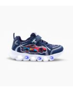 ZAPATILLAS FOOTY CARS AZUL CON LUZ AL PISAR (24-30)