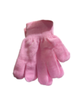 GUANTES ROSAS TEJIDO