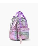 MOCHILA 11" PUFFY FOOTY METALIZADA COLOR LILA - Imagen 2