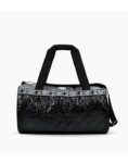 BOLSO FOOTY DEPORTIVO PUFFY LOGO METALIZADO NEGRO