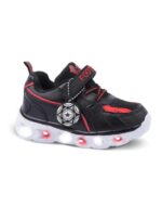 ZAPATILLAS FOOTY MINI MUNDIAL NEGRO CON LUZ AL PISAR (22-26)