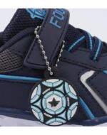 ZAPATILLAS FOOTY MINI MUNDIAL AZUL CON LUZ AL PISAR (22-26) - Imagen 2