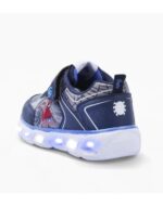 ZAPATILLAS FOOTY SPIDERMAN NEW AZUL CON LUCES AL PISAR (24-30) - Imagen 2