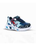 ZAPATILLAS FOOTY SPIDERMAN NEW AZUL CON LUCES AL PISAR (24-30)